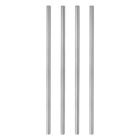HARFINGTON 4pcs Linear Motion Rod Shaft Guide 8mm x 250mm Bearing Steel Chrome Plated Smooth Hardened Rod High Precision Linear Motion Shaft Linear Rail for 3D Printer CNC DIY Tools