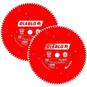 Freud D12100X 100 Tooth Diablo Ultra Fine Circular Saw Blade for Wood and Wood Composites, 12-Inch (2 PACK)