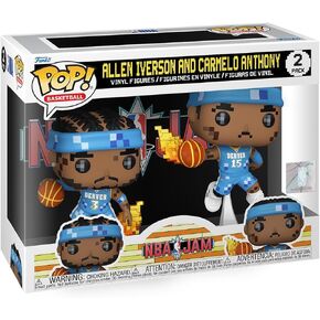 Funko Pop! NBA JAM: Nuggets - Allen Iverson and Carmello Anthony 2-Pack