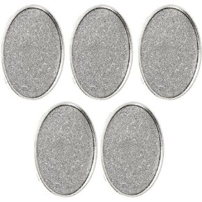 Milisten Jewelry Tray Trinket Tray 5pcs Brooch Setting Round Brooch Clasps Pin Disk Base Pad Bezel Blank Trays for DIY Craft Jewelry Making Supplies 25mm (Antique Cyan) Jewelry Tray Trinket Tray