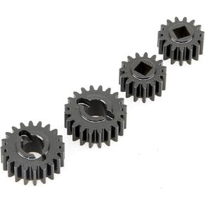 Rhino Capra Metal Complete Front Rear Portal Axle Set for 1/10 RC Crawler Car Axial SCX10 I SCX10 II Redcat GEN8 RGT EX86100 (Silver Color)