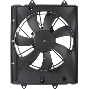 AUTOKAY Radiator Cooling Fan, Condenser Cooling Fan for Civic 2.0L 2016-2021 190155BAA01 190305BAA01