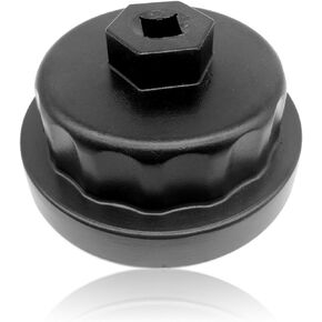 Oil Filter Cap Removal Tool Compatible with Toyota, Lexus, RAV4,Camry, Tundra, Highlander, Sienna-Heavy Duty Cup Oil Filter Cap Removal Socket for 2.5L to 5.7L with Cartridge Style Oil Filter Housings