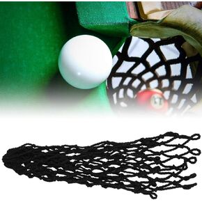 Ymiko Billiard Table Pocket net Billiards Hollow Out Billiards Supplies Black nets Netting for Pool Pockets Brunswick Balls Bumper mesh Tables Cups Kids Felt Hole Baskets Leather (Black)