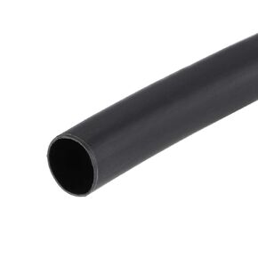uxcell Heat Shrink Tubing, 1/4"(6mm) Dia 13mm Flat Width 3:1 Ratio Shrinkable Tube Cable Sleeve 10ft - Black