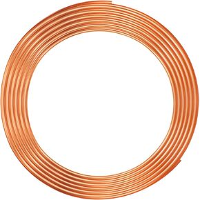 Yaocom Copper Tube 1/4" OD x 3/16" ID x 10FT Refrigeration Copper Tubing T2 Copper Tube Soft Coil Copper Tubing for Air Conditioners, DIY Projects, Refrigerators, Industry