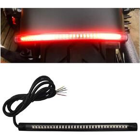 smilfuy Universal 8" Flexible LED Light Strip Bar with Tail Brake Stop Turn Signals Lights, Waterproof LED License Plate Tail Light Bar for Motorcycle Scooter Quad Cruiser Off Road