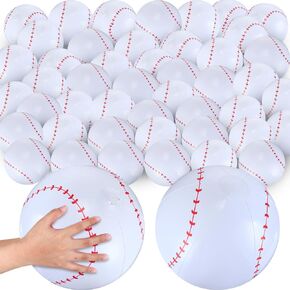 Chivao 100 Pack Inflatable Beach Ball Bulk 16'' Basketball Soccer Baseball Beach Ball Blow up Balls for Summer Swimming Pool Beach Hawaiian Party