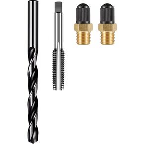 LTIENBST 1/8" NPT Universal Air/Nitrogen Shock Schrader Valve Compatible with YXZ'S Shocks,Yamaha 's Shocks,Kawasaki's Shocks,Polaris RZR's Shocks,Kawasaki's Shocks