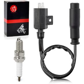 Ignition Coil Pack and spark plug + CAP For Kawasaki Prairie 360 400 KVF360 KVF400 Bayou 400 KLF400 1993-2013 21121-1160 21130-1071
