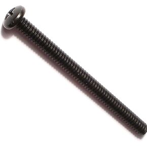 014973174262 Phillips Pan Machine Screws, 10-32 x 2-1/2, Piece-10, Black