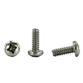 Stainless 6-32 x 1-1/2" (1/4" to 3" Lengths Available) Pan Head Machine Screws, Full Thread, Phillips Drive, Stainless Steel 18-8, Machine Thread (100 pcs, 6-32 x 1-1/2)