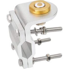 HYS Heavy Duty Single Roll Bar/Mirror Mounting Bracket with 16mm (APPR. 0.63inchs) Hole with NMO to SO239(UHF Female) Connector for Midland Motorola Mobile Radio NMO Antenna