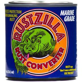 RUSTZILLA 856557004059 Marine Grade Rust Converter and Remover, Professional Strength for All Metals Including Stainless Steel, Steel, Cast-Iron, Quart, 16 oz.…