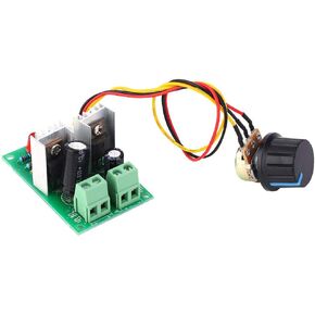 DC Motor Speed Controller,10A PWM Pulse Width DC Motor Speed Controller Speed Regulator Switch 12V 24V 36V with Overcurrent Protection Function