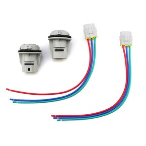FORLETOR Turn Signal Light Socket Pigtail for Honda Accord Odyssey Pilot Civic CR-V Crosstour Element 1992-2015,Turn Signal Connector with 3- Wire Harness Replaces 33302-SR3-A01(2 Pcs)