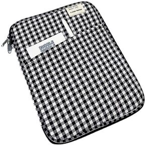 11-13Inch Cute Puffy Laptop Sleeve Fairycore Carrying Laptop Bag Cover Kawaii Tablet Liner Pouch Cottagecore Office Accessories (13inch,Black)