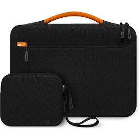 JETech Laptop Sleeve for 13.3-Inch MacBook Air/Pro, 14-Inch MacBook Pro 2021 M1, 13-13.6 Inch Notebook, Waterproof Carrying Case with Small Bag (Black)