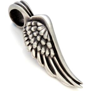 BICO 'Glide' Angel Wing Pendant in a Satin Finish (E349)