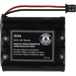 بطارية هاتف لاسلكية قابلة لإعادة الشحن من باور جير، 3.6 فولت، حزمة بطارية 700 مللي أمبير في الساعة، هيدريد معدن النيكل، متوافقة مع سماعة الهاتف اللاسلكية، 76154 in Kuwait