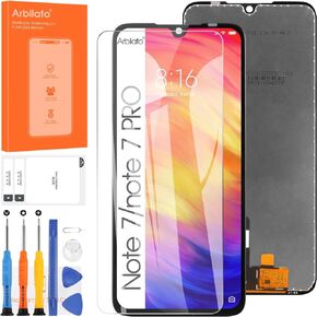 Screen for Xiaomi Redmi Note 7 Screen Replacement for Redmi Note 7 Pro LCD Screen M1901F7G,M1901F7S Touch Display Digitizer Assembly Repair Parts（Black）