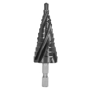 Step Drill Bit, 89HRC Hardness 5-27mm Twist Flute Drill Bit for Plastic Wood Metal Plates