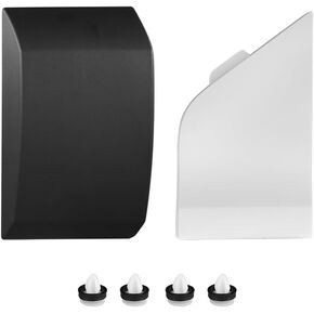 Fuel Door Gas Cap Hatch Cover and Moulding Trim Set Fits for 2015-2019 Ford Transit 150 250 350 Replaces CK4Z-61405A26-B BK3Z-6129077-AA White