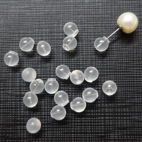 Impenetrable Soft Silicone Earring Backs for Pierced Ears, 50~100pcs Comfort Impenetrable Backs TPE Medical Grade Material (Same as Pacifier's) Fit with All Types of Earrings (50pcs)