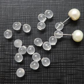 Impenetrable Soft Silicone Earring Backs for Pierced Ears, 50~100pcs Comfort Impenetrable Backs TPE Medical Grade Material (Same as Pacifier's) Fit with All Types of Earrings (50pcs)