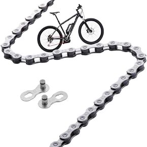 CooMeng 9 Speed Ebike Chain Anti-Rust E-Bike Chain Compatible with Bosch, BAFANG and Other 9 Speed Chain Driven eBike Systems, (136 Links, Included 1 Pair Missing Link)