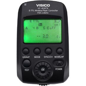 VC-818TX E-TTL Transmitter: Advanced Wireless Flash Control for Precision Photography (Canon E-TTL Cameras Compatible)