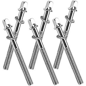 OFFSCH 6pcs Drum Screws screw rods standard snare drum lug screws drum tight tension rods snare drum tension lug screws jazz screws drum hardware snare drum kit Metal m5 repair kit roller