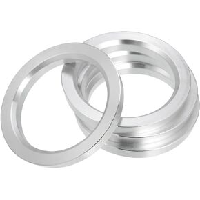 X AUTOHAUX 4pcs OD 87.1mm to ID 65.1mm Aluminium Alloy Car Hub Centric Rings Wheel Bore Center Spacer