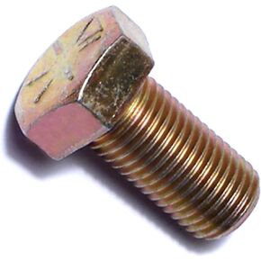 Hard-to-Find Fastener 014973252540 Grade 8 Fine Hex Cap Screws, 3/8-24 x 3/4, Piece-50 , yellow