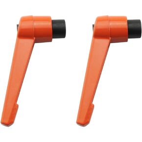 JianLing 2pcs Adjustable Clamping Handle M6x50mm Machine Handle Adjustable Clamping Lever Orange Knob