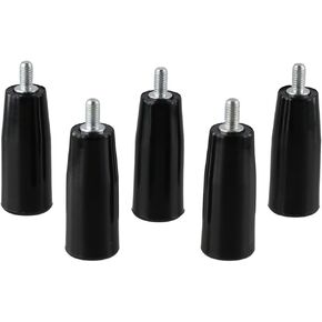 iuniq 5pcs M6 x 50 Male Thread Revolving Handwheel Knob, Thread Screw Knob with Bakelite Revolving Handle Grip for Machine Power Lathe Accessories