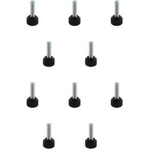 Maxmoral 10PCS M6x20mm Metric Male Knurled Clamping Knob Grip Thumbscrew Knurled Wing Screw Suitable for Saw Drilling Machine Lathes and Milling Jig