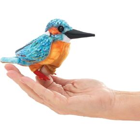 Folkmanis Mini Common Kingfisher Finger Puppet