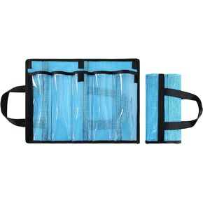 BLUEWING 5 Pockets Fishing Tackle Storage Bags for 6in Tolling Lure Durable Fishing Tackle Bag Lure Bag