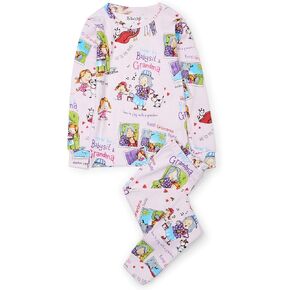 Books to Bed Girl's Long Sleeve Printed Pajama Set