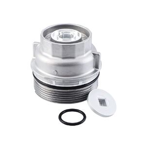 Pilida Oil Filter Housing Cap Assembly 15620-31060 with Oil Plug Fit for Toyota 2005-2019 Tundra RAV4 4Runner Camry Highlander Tacoma Avalon Sienna Venza Lexus RX350 Replacement 1562031060 15643-31050