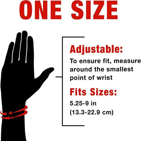 ACE Brand Night Wrist Sleep Support, Adjustable Wrist Brace, Cushioning Beads and Palmar Splint, Sleep Support for Left and Right Wrist, One Size Fits Most in Saudi Arabia