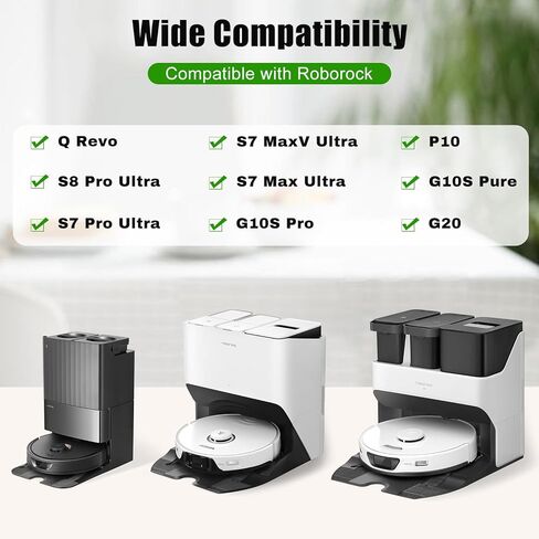 Chuancheng 2 قطعة وحدة الأيونات الفضية لـ Roborock S7maxv Ultra / S7 Pro Ultra/Q Revo / S8+/S8/S8 Pro Ultra /S8 Plus/G10S Pro / P10 /G10S Pure G20 استبدال المكنسة الكهربائية in Kuwait