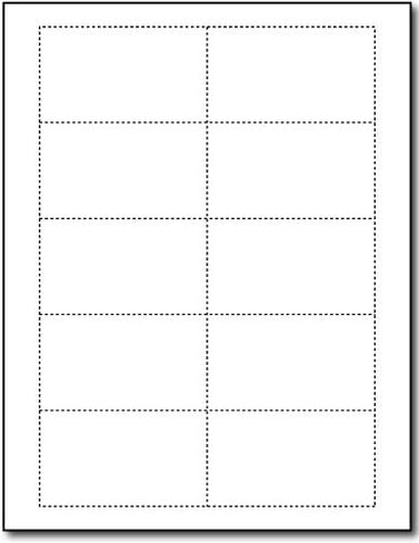 White Linen Business Card Paper - 20 Sheets / 200 Business Cards - Thick 80lb Cover Textured Cardstock for Inkjet/Laser Printers in Saudi Arabia