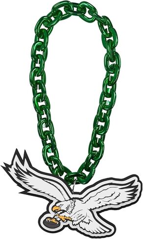 Aminco Philadelphia Eagles NFL Throwback Fan Chain, Green in Saudi Arabia