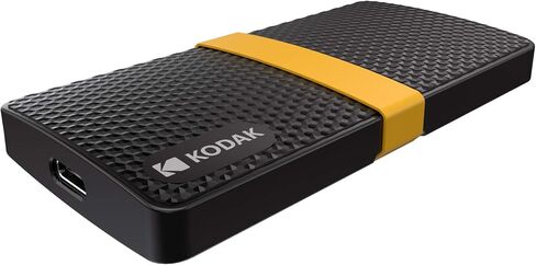 كوداك SSD X200 المحمول بسعة 128 جيجابايت مع USB-C 3.1 الجيل الثاني (10 جيجابت في الثانية) in Kuwait