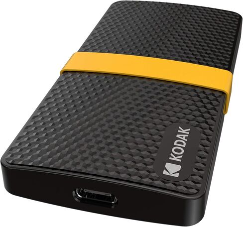 كوداك SSD X200 المحمول بسعة 128 جيجابايت مع USB-C 3.1 الجيل الثاني (10 جيجابت في الثانية) in Kuwait