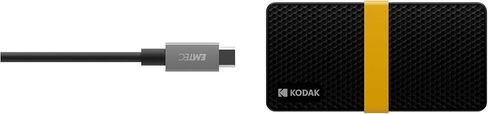 كوداك SSD X200 المحمول بسعة 128 جيجابايت مع USB-C 3.1 الجيل الثاني (10 جيجابت في الثانية) in Kuwait