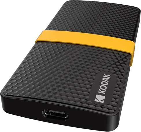كوداك SSD X200 المحمول بسعة 128 جيجابايت مع USB-C 3.1 الجيل الثاني (10 جيجابت في الثانية) in Kuwait