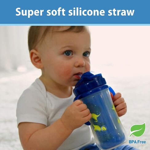 Dr. Brown's Milestones Straw Cup Replacement Kit, for 10 oz/300 mL Insulated Straw Cups, BPA Free, 12m+ in Saudi Arabia